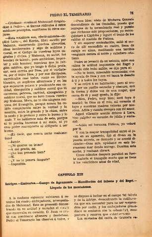 Capitulo XIII. Intrigas. Emisarios. Campo de Agramante ...