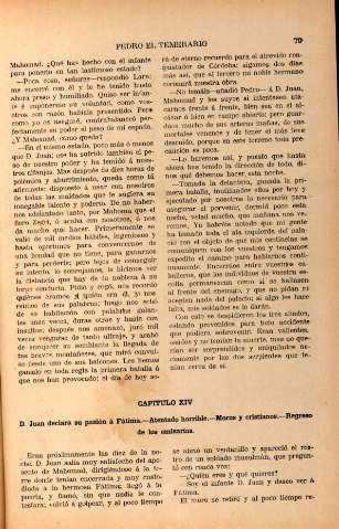 Capitulo XIV. D. Juan declara su pasión á Fátima. Atentado horrible ...
