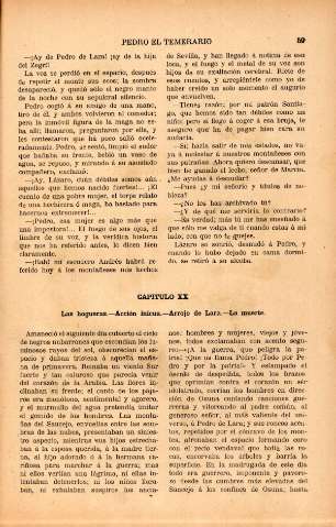 Capitulo XX. Las hogueras. Acción inicua. Arrojo de Lara. La muerte