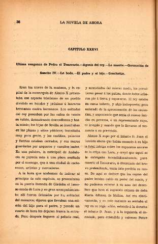 Capitulo XXXVI. Ultima venganza de Pedro el Temerario. Aonía del rey ...
