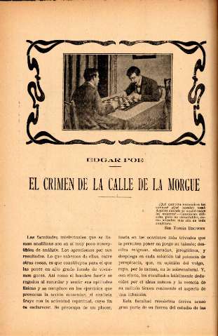 Edgar Poe. El crimen de la calle de la Morgue