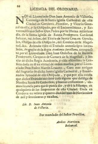 Licencia del Ordinario