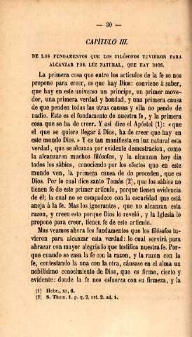 Capítulo III. De los fundamentos que los filósofos tuvieron para alcanzar por luz natural, que hay Dios