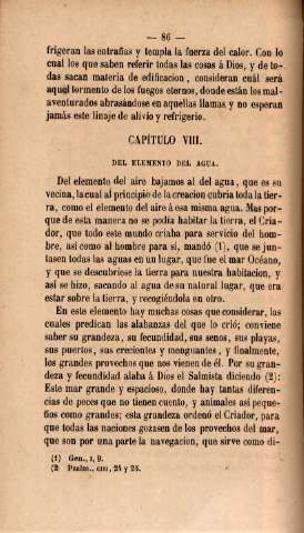 Capítulo VIII. Del elemento del agua