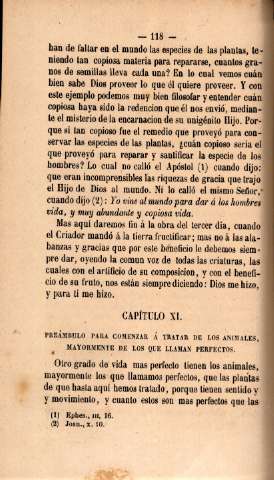 Capítulo XI. Preámbulo para comenzar á tratar de los animales, mayormente de los que llaman perfectos