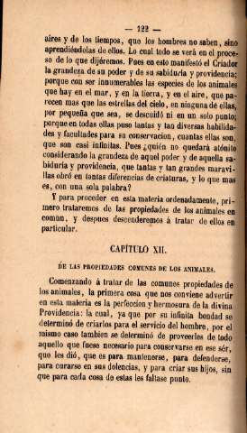Capítulo XII. De las propiedades comunes de los animales