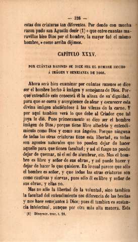 Capítulo XXXV. Por cuántas razones se dice ser el hombre hecho á imágen y semejanza de Dios