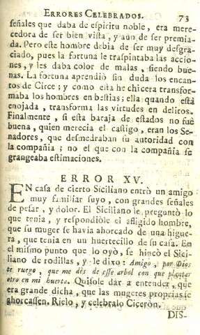 Error XV