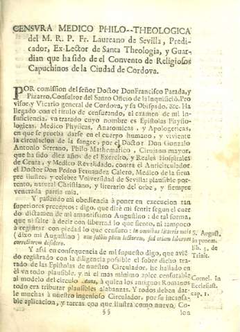 Censvra medico Philo-Theologica...