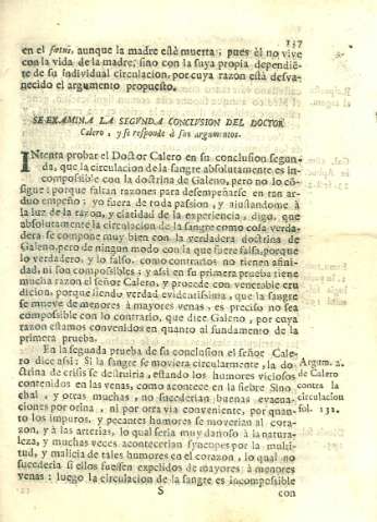 Se examina la segvnda conclusion del doctor Calero...