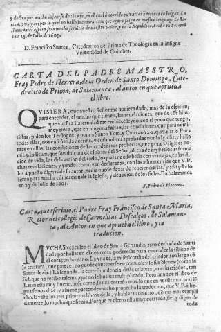Carta del Padre Maestro, Fray Pedro de Herrera