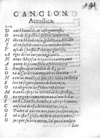 Cancion Acrostica