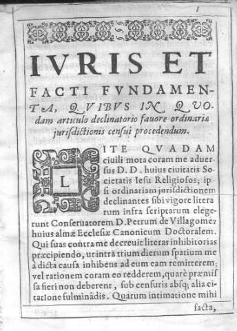 Ivris et facti fvndamenta, qvibvs in quo...