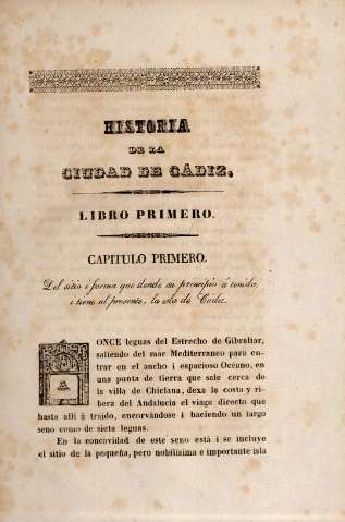 Historia de la ciudad de Cádiz - Libro Primero