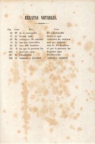 Erratas notables