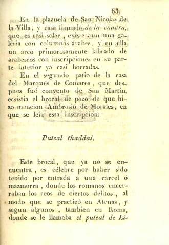 En la plazuela de San Nicolas de la Villa...