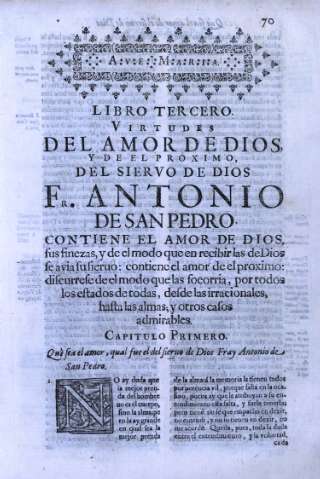Libro Tercero. Capitulo Primero