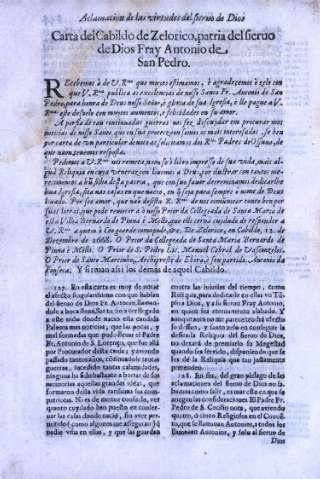 Carta del Cabildo de Zelorico...