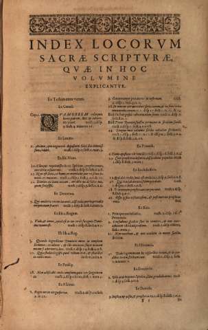 Index Locorvm Sacrae Scriptvrae