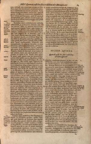 Sectio Qvinta