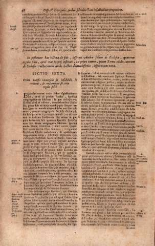 Sectio Sexta