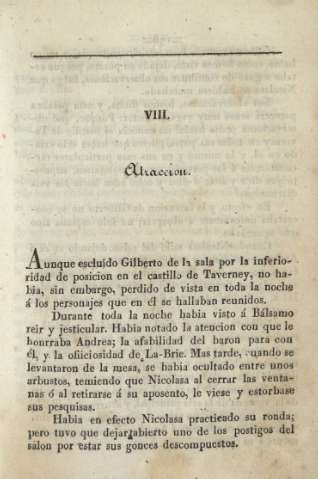 VIII. Atraccion