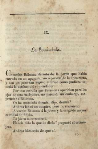 IX. La Sonámbula
