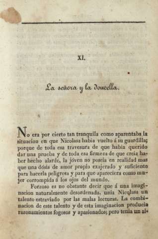 XI. La señora y la doncella
