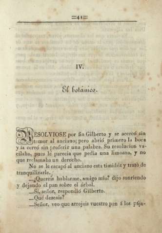 IV. El botánico