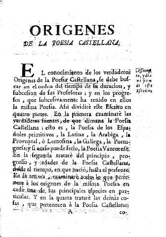 Orígenes de la poesía castellana