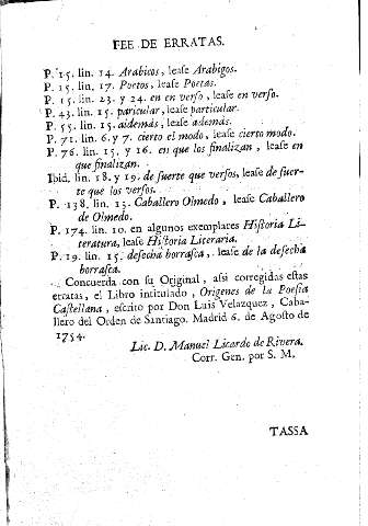 Fee de erratas