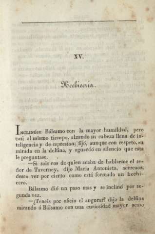 XV. Hechicería