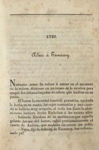 XVIII. Adios á Taverney