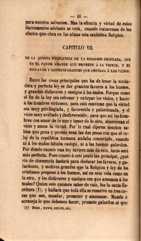 Capítulo VII. De la quinta excelencia de la religion cristiana, que es la favor grande que promete á la virtud ...