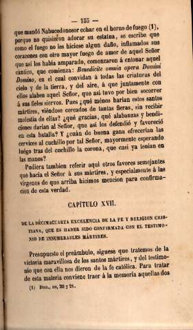 Capítulo XVII. De la décimacuarta excelencia de la fe y religion cristiana, que es haber diso confirmada con el testimonio de innumerables mártires