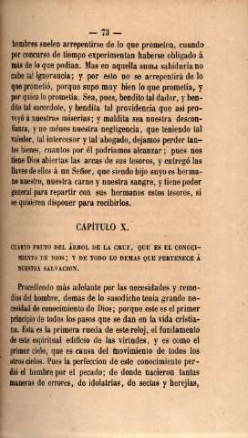 Capítulo X. Cuarto fruto del árbol de la cruz, que es el conocimiento de Dios ...