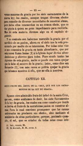 Capítulo XII. Sexto fruto del árbol de la cruz, que son los sacramentos de la ley de gracia