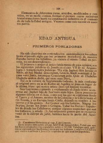 Edad Antigua. Primeros pobladores