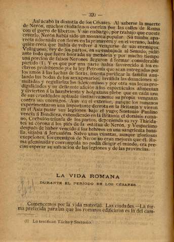 La vida romana durante el periodo de los Césares