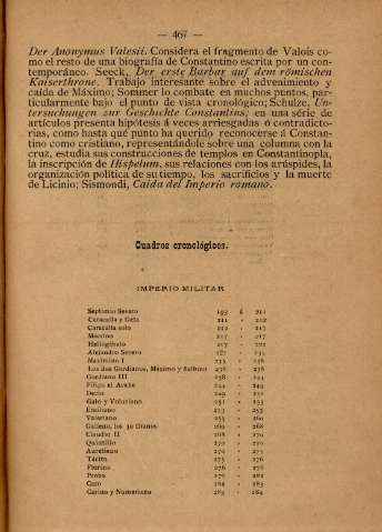 Cuadros cronológicos