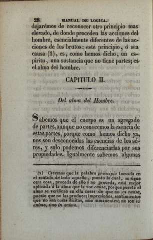 Capitulo II. Del alma del Hombre