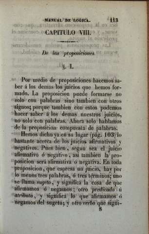 Capitulo VIII. De las preposiciones