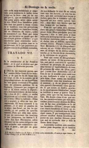 Tratado VII. [El domingo en la noche] 