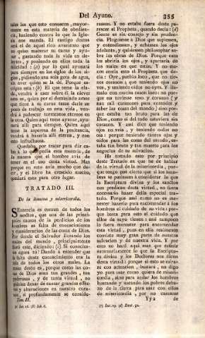 Tratado III. De la limosna y misericordia
