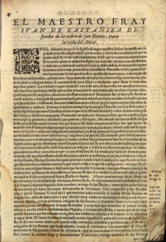 El Maestro Fray Ivan de Castañiza...