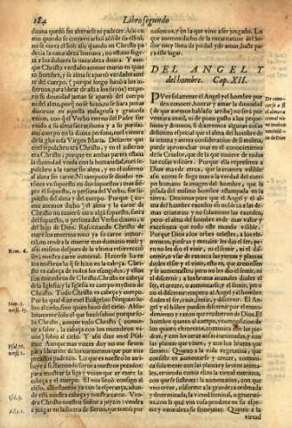 Cap. XII. Del Angel y del hombre