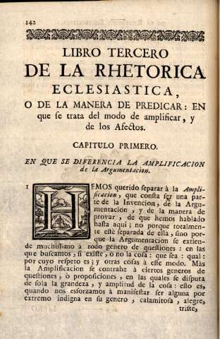 Libro tercero de la rhetorica eclesiastica, o de la manera de predicar : en que se trata del modo de amplificar, y de los afectos