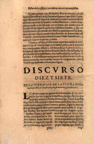 Discvrso Diez y Siete