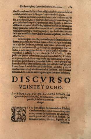 Discvrso Veinte y Ocho