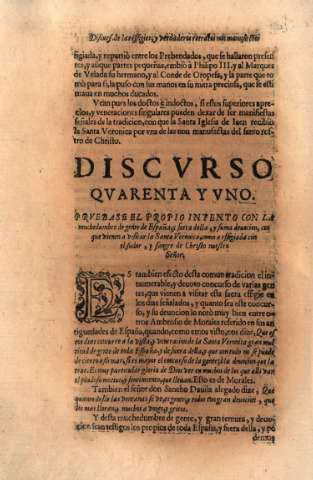 Discvrso Qvarenta y Vno
